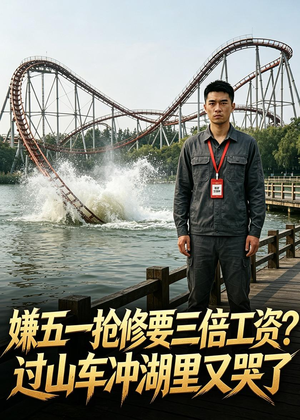 嫌五一抢修要三倍工资？过山车冲湖里又哭了短剧（33集职场趣事短剧免费观看）