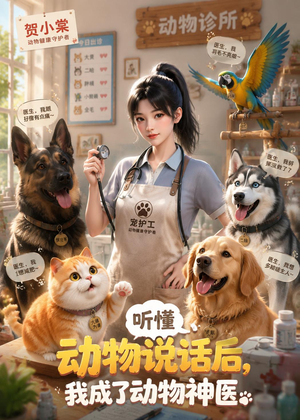 听懂动物说话后，我成了动物神医短剧（47集奇幻短剧免费在线看全集）