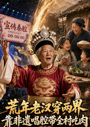 荒年老汉穿两界：靠非遗唱腔带全村吃肉短剧（73集穿越短剧完整版免费看）